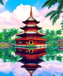 Water Mirror Paint Numbers