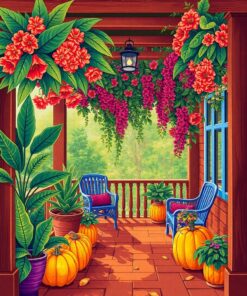 Passionfruit Porch Paint Numbers