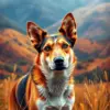 Tropical Pasture Cattle Dog Paint By Numbers