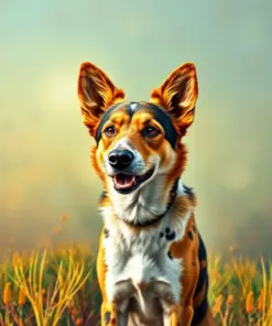 Tropical Pasture Cattle Dog Paint By Numbers