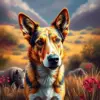 Tropical Pasture Cattle Dog Paint By Numbers