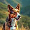 Tropical Pasture Cattle Dog paint by numbers