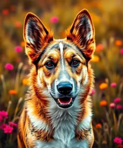 Tropical Pasture Cattle Dog Paint By Numbers