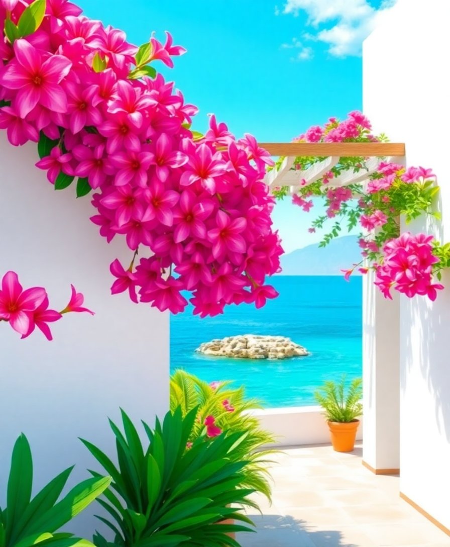 Blossoms Entrance Paint Numbers Blossoms Entrance Paint Numbers