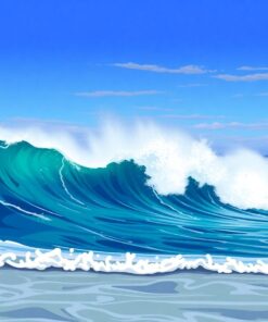 Tropical Point Break Swell Paint By Numbers