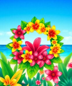 Flower Halo Paint Numbers