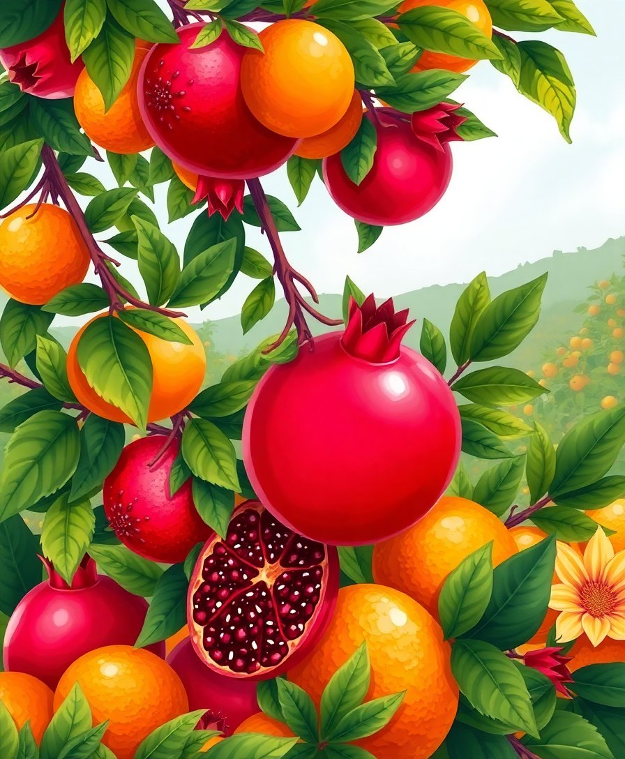 Citrus Harvest Paint Numbers Citrus Harvest Paint Numbers