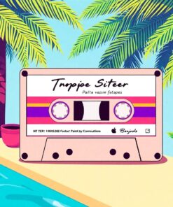 Poolside Cassette Paint Numbers