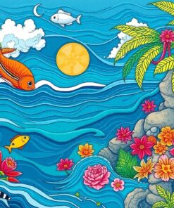 Tropical Pulp Ocean Explorer Paint By Numbers