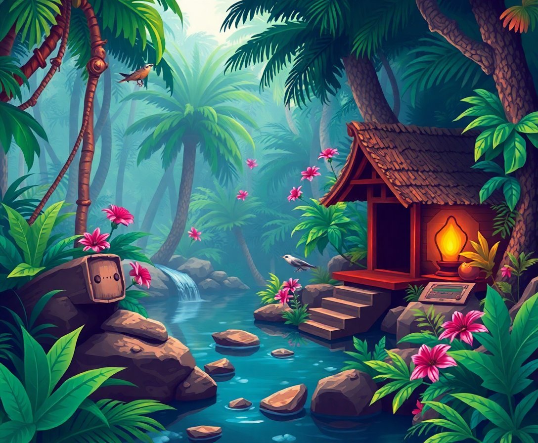 tropical-rainforest-gaming-relic-paint-by-numbers-kit