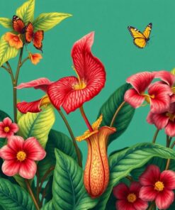 Pitcher Plant Paint Numbers