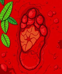 Mud Footprint Paint Numbers