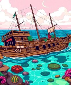 Galleon Wreck Paint Numbers