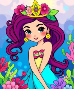 Sea Princess Paint Numbers