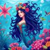 Tropical Reef Siren Queen Paint By Numbers