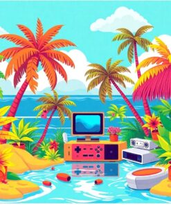 Console Oasis Paint Numbers