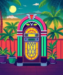 Jukebox Evening Paint Numbers