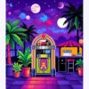 Tropical Retro Jukebox Nights Paint By Numbers