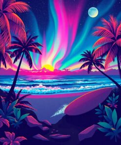 Night Surf Paint Numbers