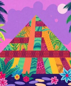 Tropical Retro Tape Pyramid Paint By Numbers