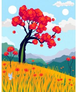 Television Glow Paint Numbers