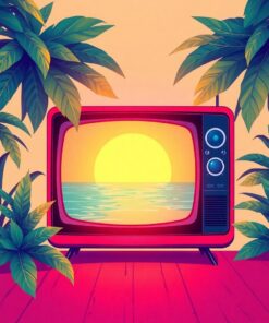 TV Glow Paint Numbers