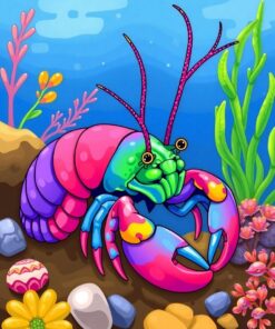 Riverbed Crustaceans Paint Numbers