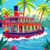 Riverboat Animation Paint Numbers