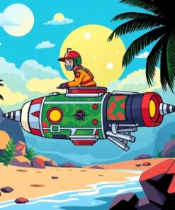 Tropical Rocket Ranger Patrol Paint By Numbers