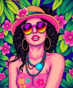 Disco Portrait Paint Numbers