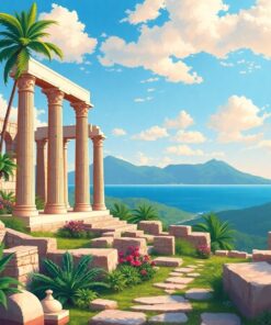 Tropical Ruins Of Greece Paint By Numbers
