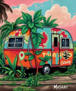 Camper Mural Paint Numbers