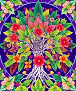 Tree Geometry Paint Numbers