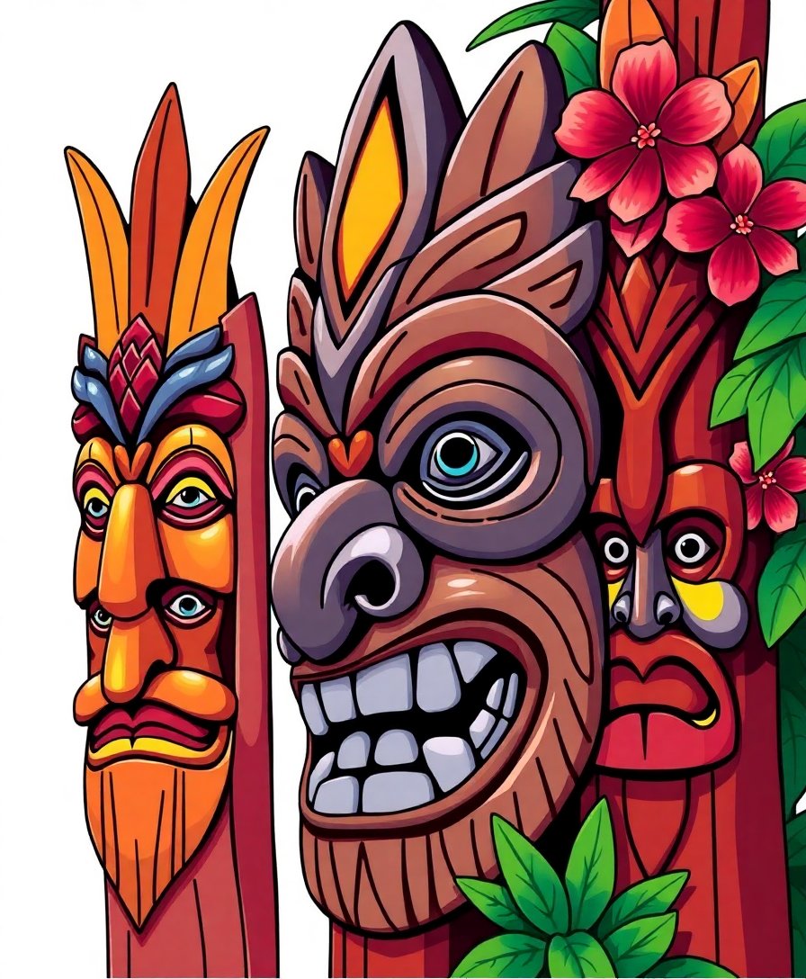 Wood Totem Paint Numbers Wood Totem Paint Numbers