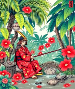 Samurai Repose Paint Numbers