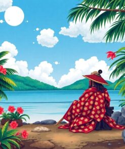 Tropical Samurai Repose Paint By Numbers