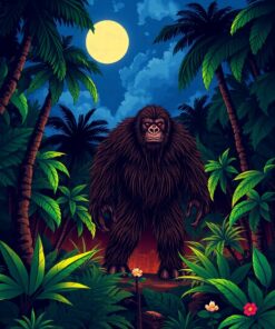 Sasquatch Nightfall Paint Numbers