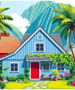 Village House Paint Numbers