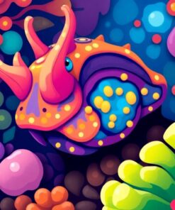 Tropical Sea Slug Dial Paint By Numbers