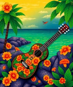 Marigold Guitar Paint Numbers