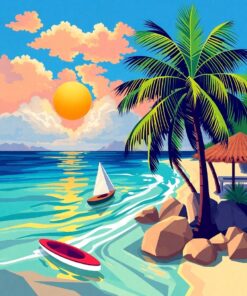 Retro Cubism Paint Numbers