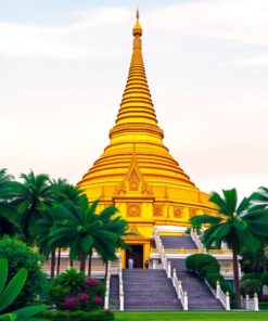 Stupa Gold Paint Numbers