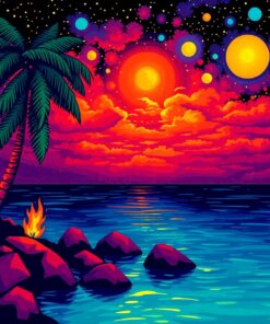 Night Embers Paint Numbers