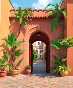 Carved Entrance Paint Numbers