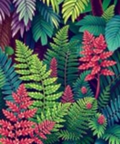 Sprouting Ferns Paint Numbers