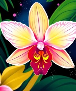 Tropical Star Orchid Discovery Paint By Numbers