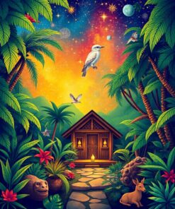 Jungle Shrine Paint Numbers