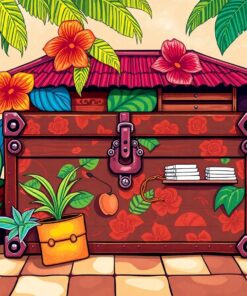 Tropical Station Leather Trunks Paint By Numbers