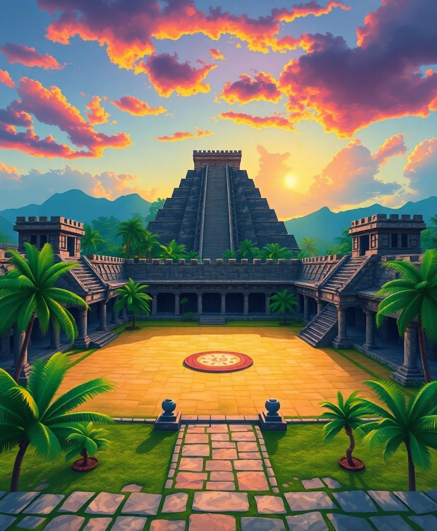 Ballcourt Dawn Paint Numbers Ballcourt Dawn Paint Numbers