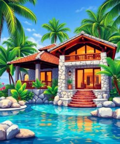 Resort Villa Paint Numbers